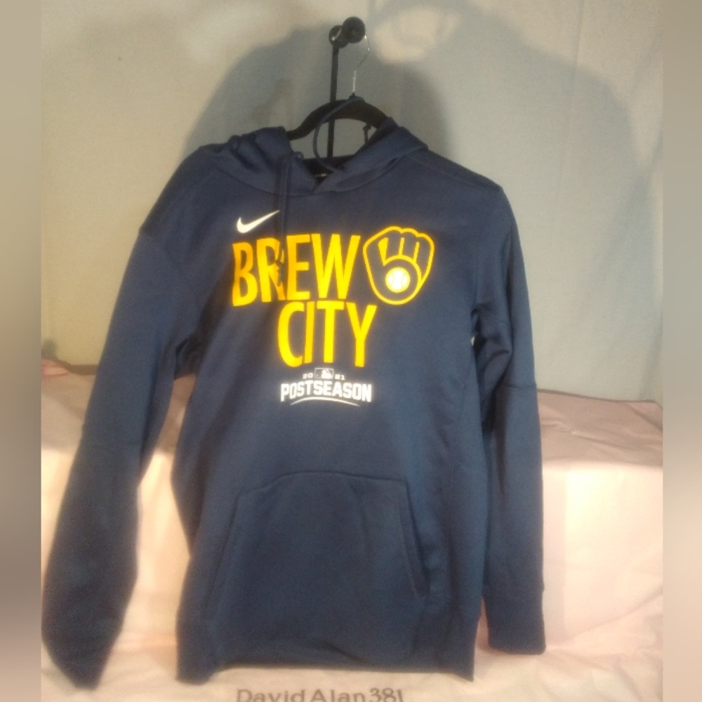 Brew City 2021 Postseason Hoody Nike Baseball Drifit  Size: M §